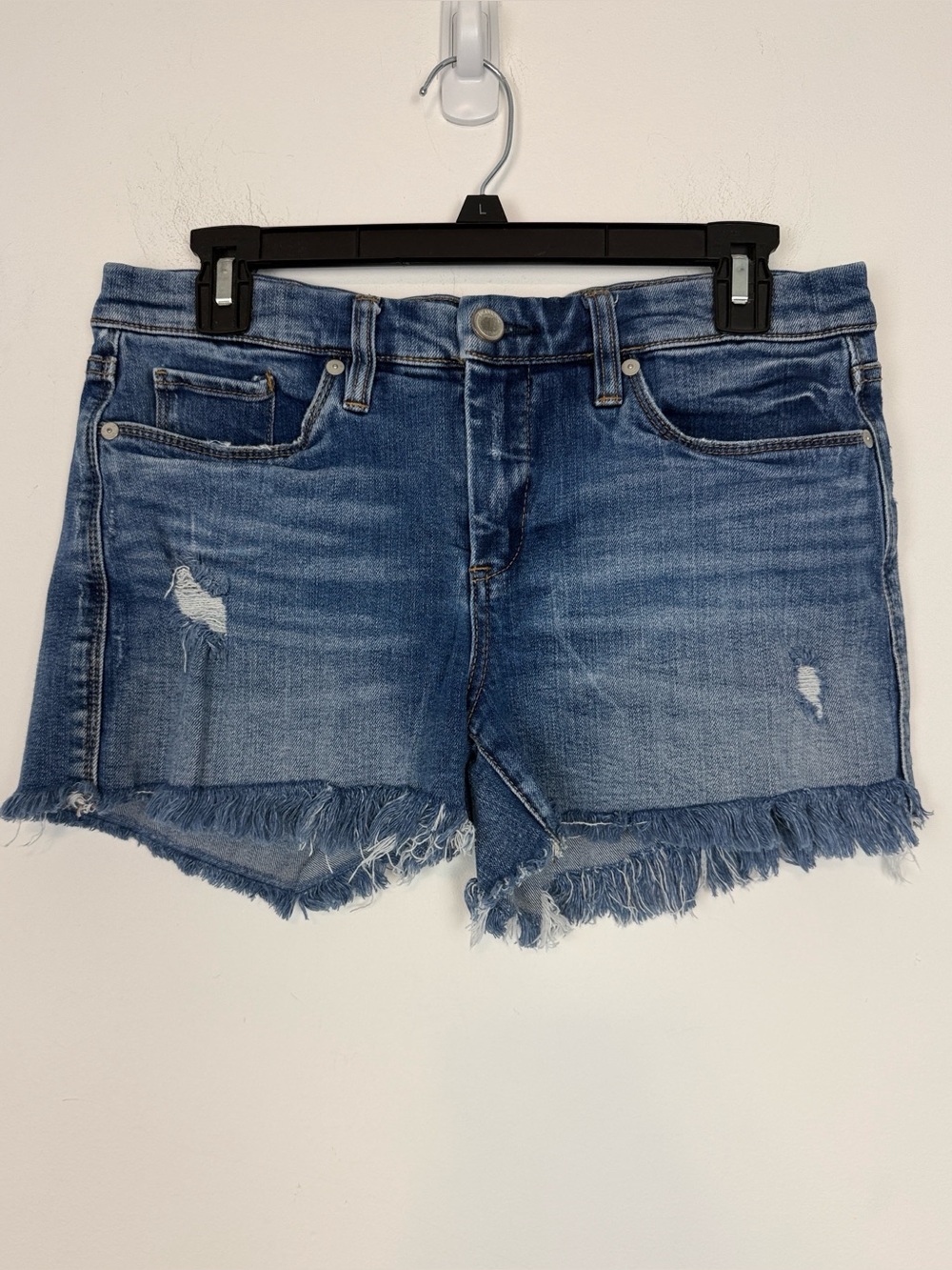Blank NYC The Hiker Short. Distressed Cut Off Mid Rise Denim Shorts. Size 28.